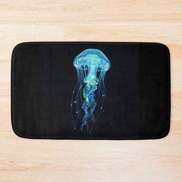 Item preview, Bioluminescent Jellyfish Neon Glowing Sea Life Art designed and sold by Shape-Forge.