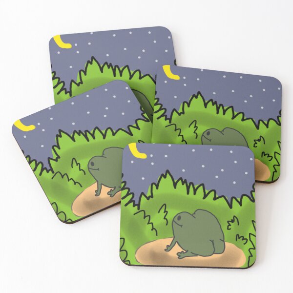 Item preview, Moonlit Frog in the Forest designed and sold by mochicrit.