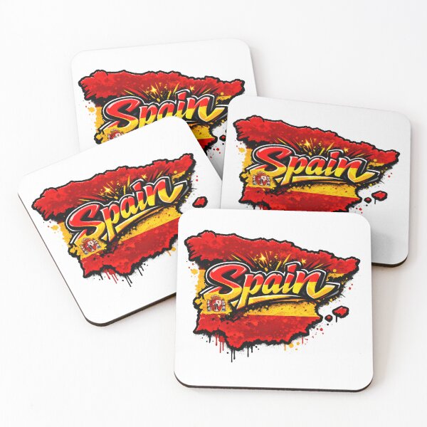 Item preview, Spain Map Outline – Cool Patriotic Flag Design designed and sold by darkan1.