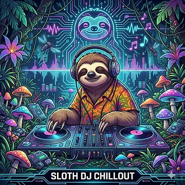 Artwork thumbnail, Sloth DJ Chillout by RaveWaveDesign