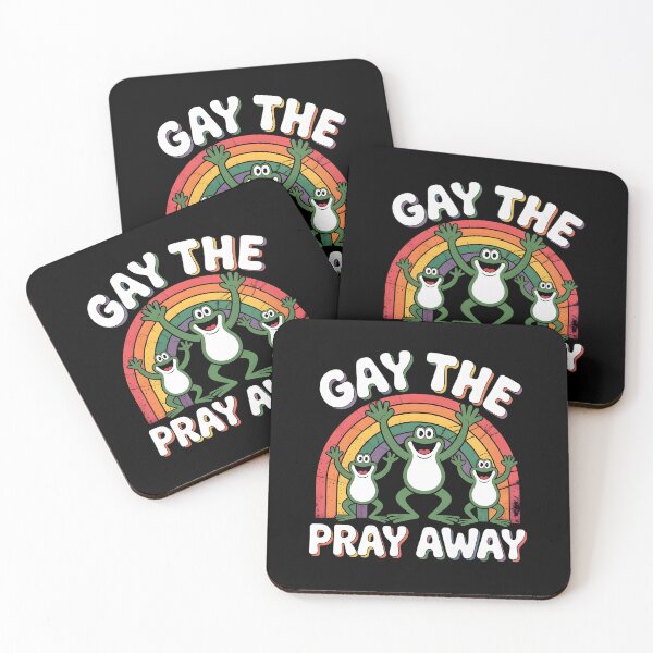 Item preview, Gay the Pray Away Frogs Retro Equality and LGBTQ Pride designed and sold by Redgiant87x.