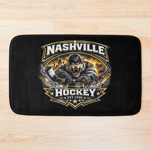 Item preview, Nashville Hockey Predator Style Logo | Gold Hockey Fan Design designed and sold by TKOprintdesigns.