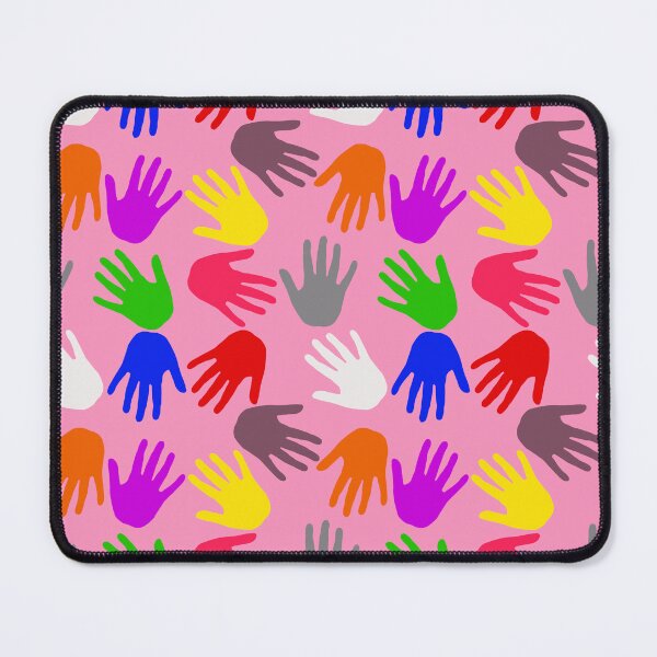 Item preview, Pink Colorful Handprints Pattern Design designed and sold by PatternTitan.