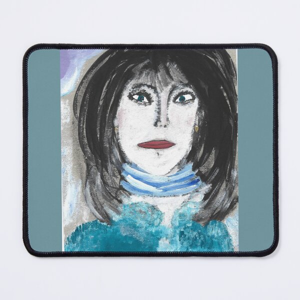 Item preview, Woman in blue scarf designed and sold by Anihh @trauma_art.