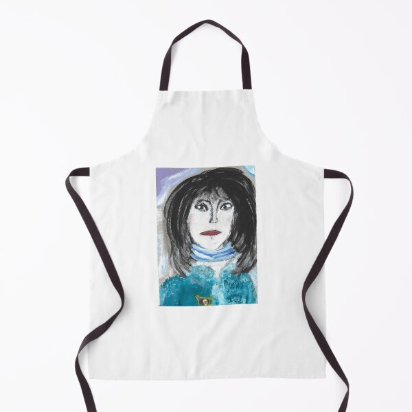 Item preview, Woman in blue scarf designed and sold by Anihh @trauma_art.