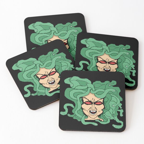 Artikelvorschau, Medusa Gorgone Mythologische Pixelkunst entworfen und verkauft von RetroRlx.