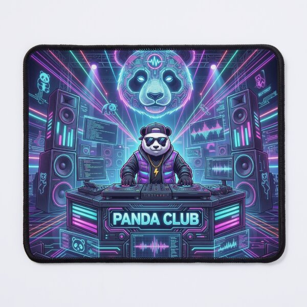 Item preview, Panda club designed and sold by RaveWaveDesign.