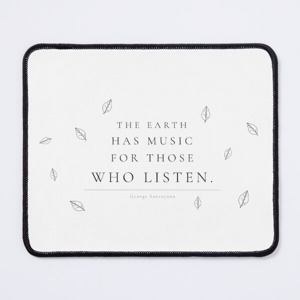 Item preview, The Earth Has Music For Those Who Listen — Minimalist Nature Print designed and sold by CairnStudio.