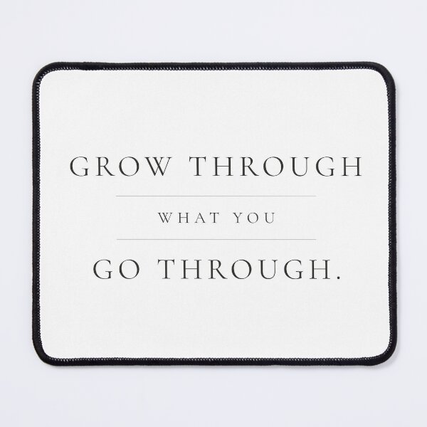 Item preview, Grow Through What You Go Through — Minimalist Self Growth Print designed and sold by CairnStudio.