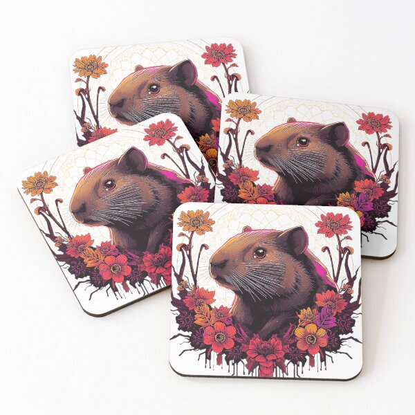 Item preview, Otter – Vibrant Floral Side View designed and sold by Naturalite19.