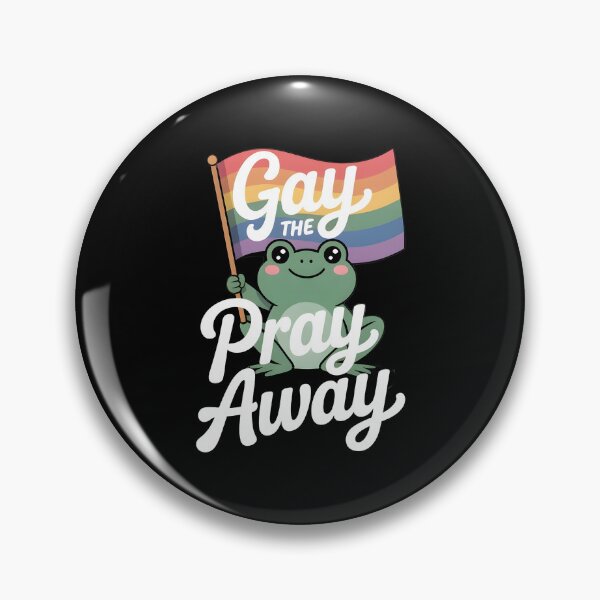 Item preview, Gay the Pray Away Frogs LGBTQ Pride Vintage Rainbow designed and sold by Redgiant87x.