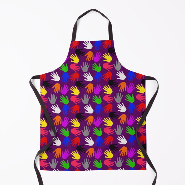 Item preview, Purple Colorful Handprints Pattern Design  designed and sold by PatternTitan.
