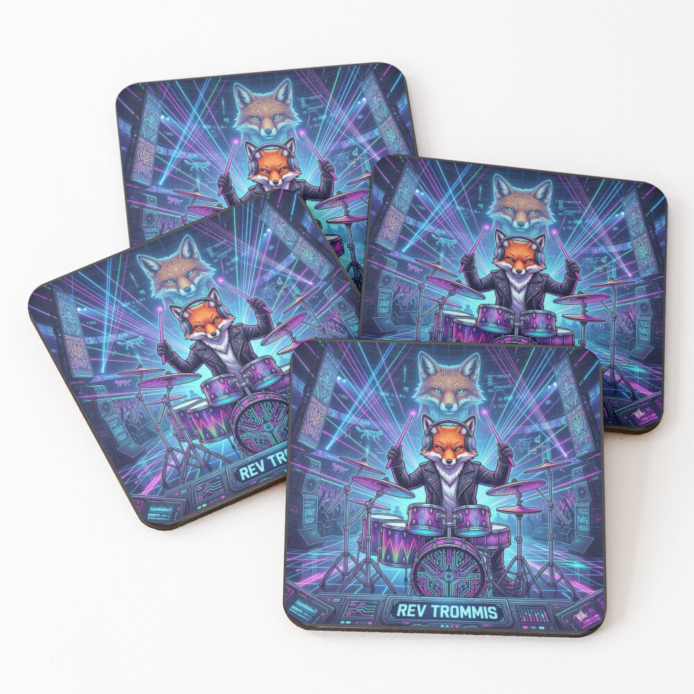 Item preview, Coasters (Set of 4) designed and sold by RaveWaveDesign.
