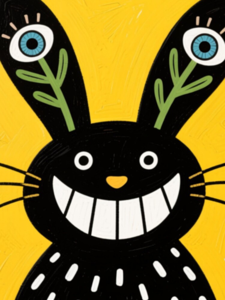 Thumbnail 4 of 4, iPhone Case, The Tall-Eared Rabbit designed and sold by Inkabbmate.