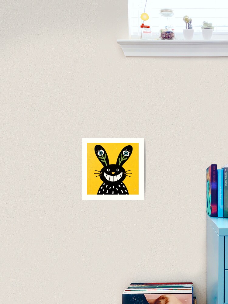 Thumbnail 2 of 3, Art Print, The Tall-Eared Rabbit designed and sold by Inkabbmate.