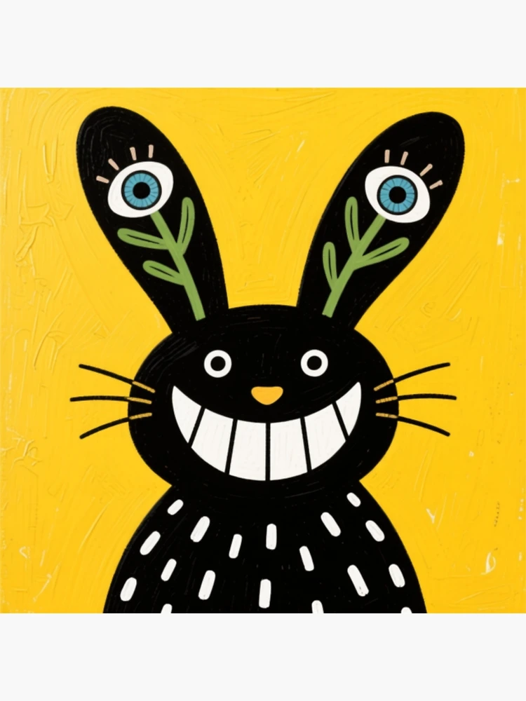 Thumbnail 2 of 2, Postcard, The Tall-Eared Rabbit designed and sold by Inkabbmate.