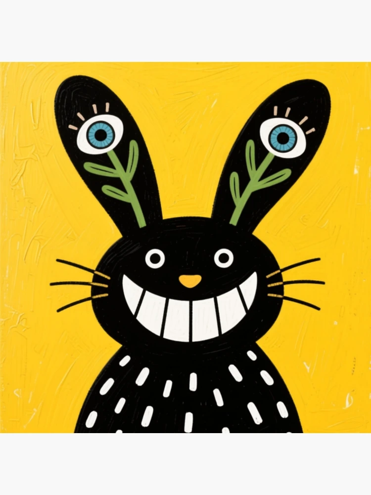 Thumbnail 4 of 4, Pillow, The Tall-Eared Rabbit designed and sold by Inkabbmate.