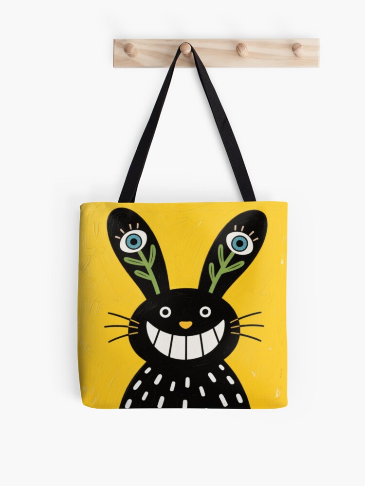 Thumbnail 1 of 2, Tote Bag, The Tall-Eared Rabbit designed and sold by Inkabbmate.