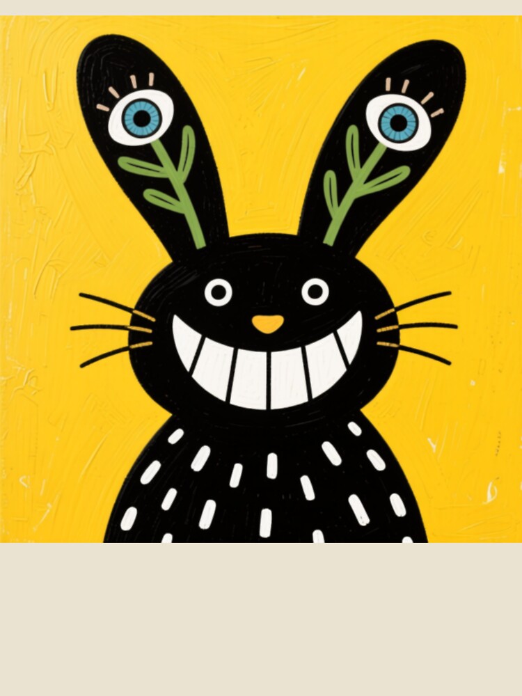 Thumbnail 4 of 4, Relaxed T-Shirt, The Tall-Eared Rabbit designed and sold by Inkabbmate.