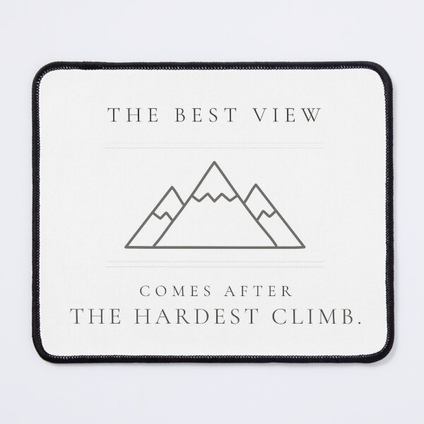 Item preview, The Best View Comes After The Hardest Climb — Minimalist Hiking Print designed and sold by CairnStudio.