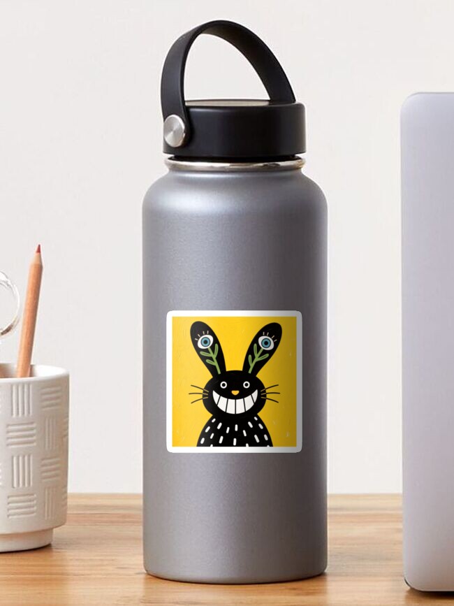 Thumbnail 1 of 3, Sticker, The Tall-Eared Rabbit designed and sold by Inkabbmate.