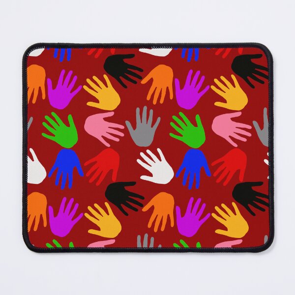 Item preview, Red Colorful Handprints Pattern Design  designed and sold by PatternTitan.