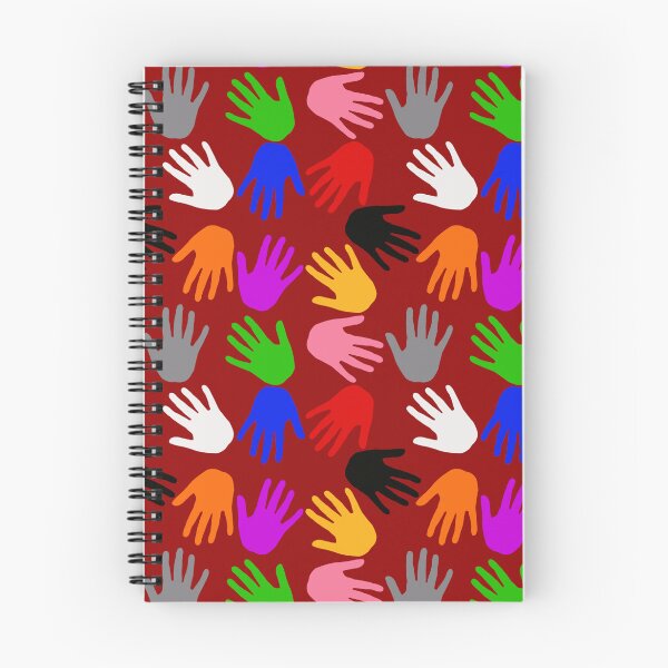 Item preview, Red Colorful Handprints Pattern Design  designed and sold by PatternTitan.