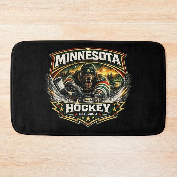Item preview, Minnesota Hockey Wilderness Crest | Ice Hockey Fan Shirt designed and sold by TKOprintdesigns.