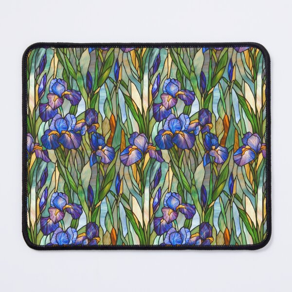 Item preview, Iris in Bloom Stained Glass Photo Texture designed and sold by DigitaICraft.