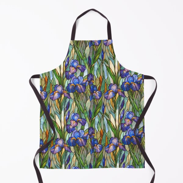 Item preview, Iris in Bloom Stained Glass Photo Texture designed and sold by DigitaICraft.