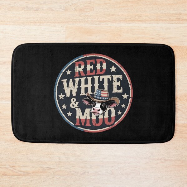 Item preview, Red White And Moo 4th Of July Funny Cow Patriotic American Flag Design designed and sold by Redgiant87x.