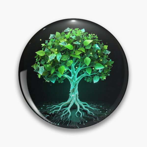 Item preview, Neon Glowing Digital Tree Circuit Board Roots designed and sold by Shape-Forge.