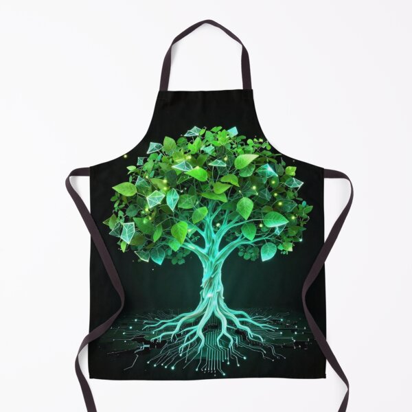 Item preview, Neon Glowing Digital Tree Circuit Board Roots designed and sold by Shape-Forge.