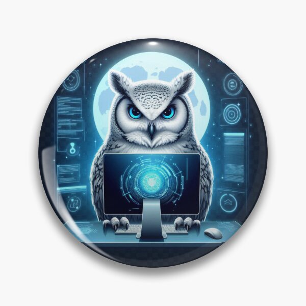 Artikelvorschau, Cyber Owl – Futuristische Tech-Kunst entworfen und verkauft von Dogandesighn.