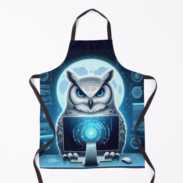 Artikelvorschau, Cyber Owl – Futuristische Tech-Kunst entworfen und verkauft von Dogandesighn.