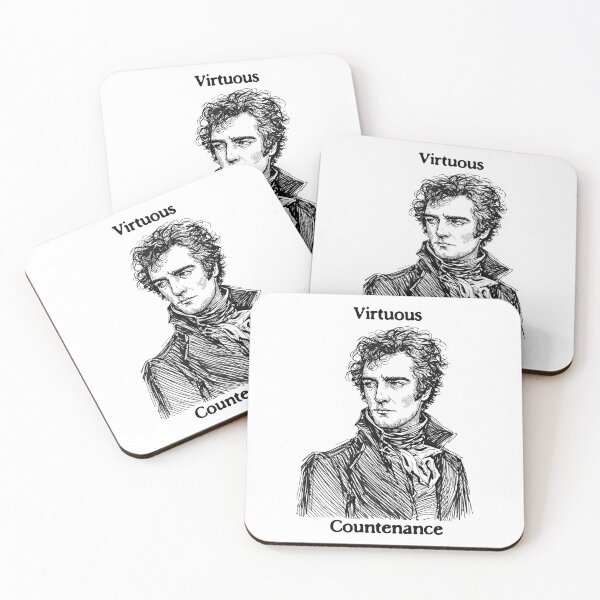 Item preview, Virtuous Countenance Mr Darcy Vintage Sketch Jane Austen Pride and Prejudice designed and sold by FIREDesignsPOD.