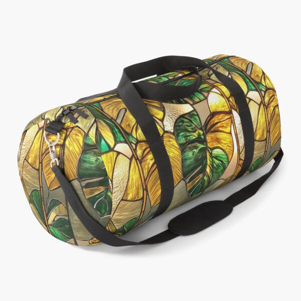 Item preview, Monstera Gold Jungle Stained Glass Photo Texture designed and sold by DigitaICraft.