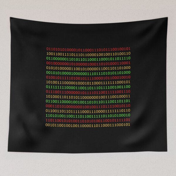 Item preview, Red Gold and Green Binary Code designed and sold by Wolf Wendigo.