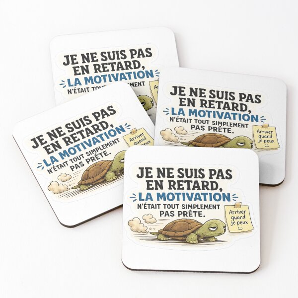Item preview, I’m Not Late, Motivation Simply Wasn’t Ready – Funny Turtle Design designed and sold by Va Comprendre.