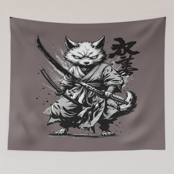 Item preview,  Dynamic Katana Wielding Mythical Beast designed and sold by BlackSheeper.