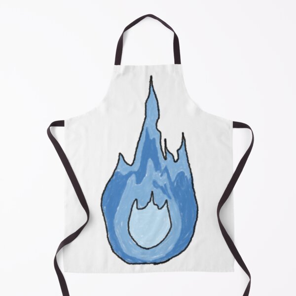 Item preview, Blue Flame Spirit Ghost Cute Minimalist Anime Fire designed and sold by mochicrit.