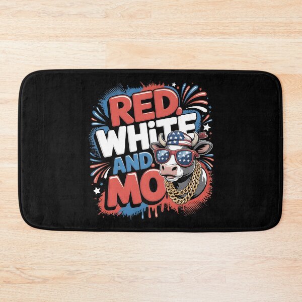 Item preview, Red White And Moo 4th Of July American Flag Funny Cow Meme designed and sold by Redgiant87x.
