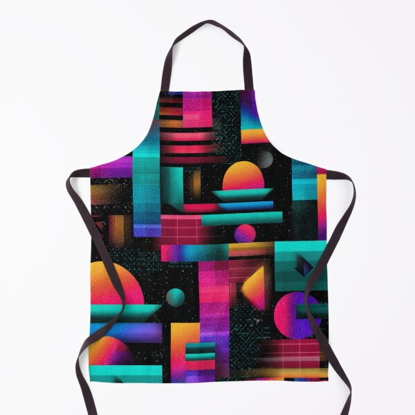 Item preview, Vaporwave Synthwave 80s Geometric Abstract Art designed and sold by NicolasGlowArt.