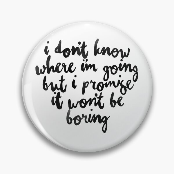 Item preview, I Promise It Wont Be Boring - David Bowie Quote Hand Lettering designed and sold by eyesasdaggers.