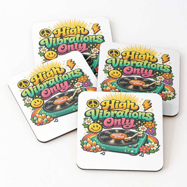 Item preview, Retro High Vibrations Only Good Vibes designed and sold by Dresut.