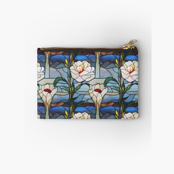 Item preview, White Magnolia Blue Sky Stained Glass Photo Texture designed and sold by DigitaICraft.