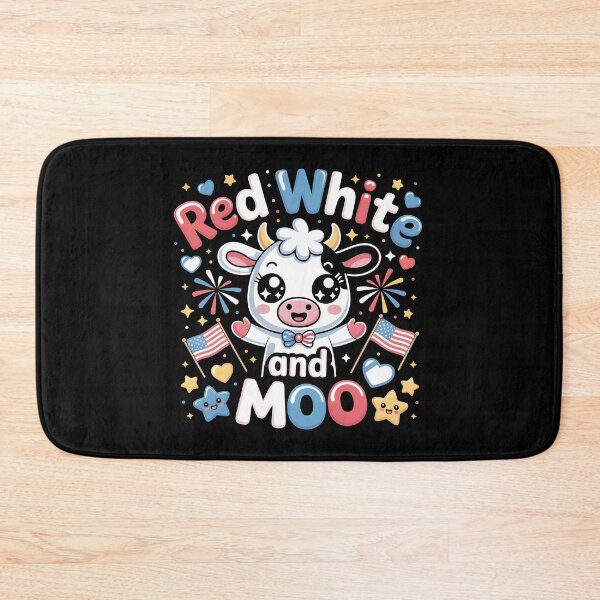 Item preview, Red White And Moo 4th Of July Funny Patriotic Cow for Independence Day designed and sold by Redgiant87x.
