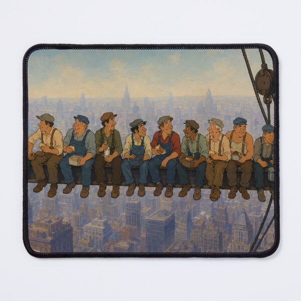 Item preview, Lunch Above the City – Vintage Workers Tribute Art designed and sold by Hollow Moon Studios..