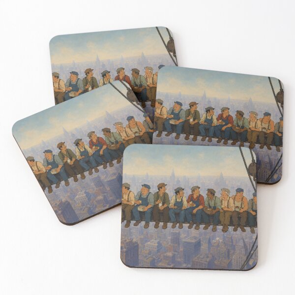 Item preview, Lunch Above the City – Vintage Workers Tribute Art designed and sold by  Hollow Moon Studios..