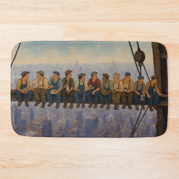 Item preview, Lunch Above the City – Vintage Workers Tribute Art designed and sold by  Hollow Moon Studios..